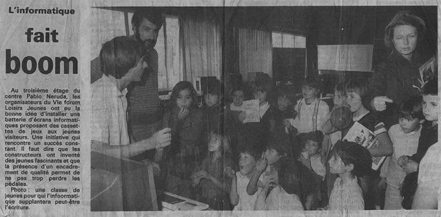 Article de presse sur le boom de l'informatique, 1983